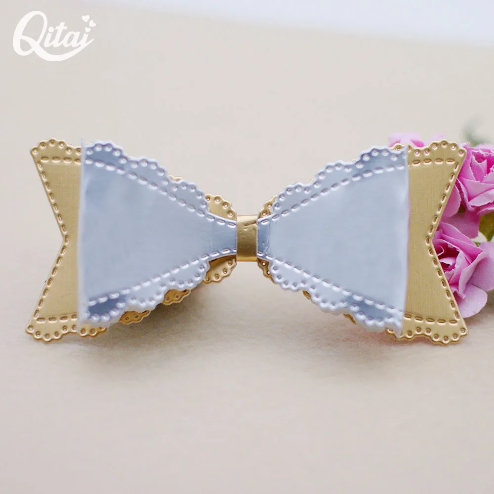 QITAI строительство лук металла резки штампы Новый 2020 декоративный Скрапбукинг