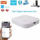 Умный шлюз Tuya Wi-Fi ZigBee, беспроводной хаб с дистанционным управлением, умный шлюз, модули 433 через Zigbee Sig-Mesh, управление Bluetooth