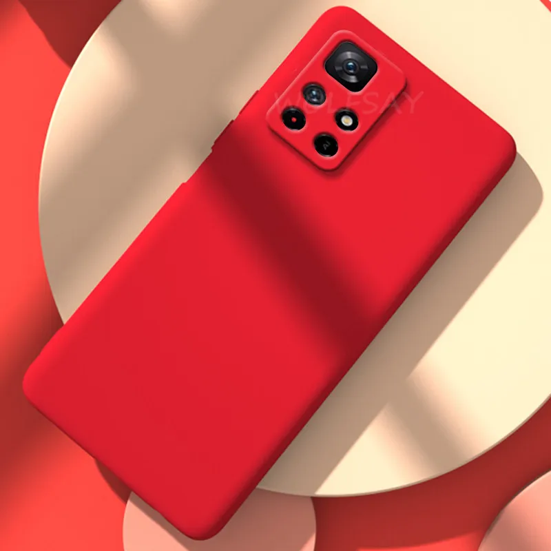 For Xiaomi Redmi Note 11 Case For Redmi Note 11 Cover New Original Liquid Silicone Shockproof Coque For Redmi Note 11 Fundas