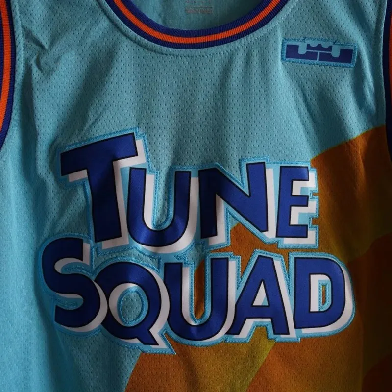 Space Jam JAMES Jerseys 6# Movie Tune Squad Basketball Jersey Sports Air Slam Dunk Sleeve Blue Shirt Singlet Uniform Quick Dry |