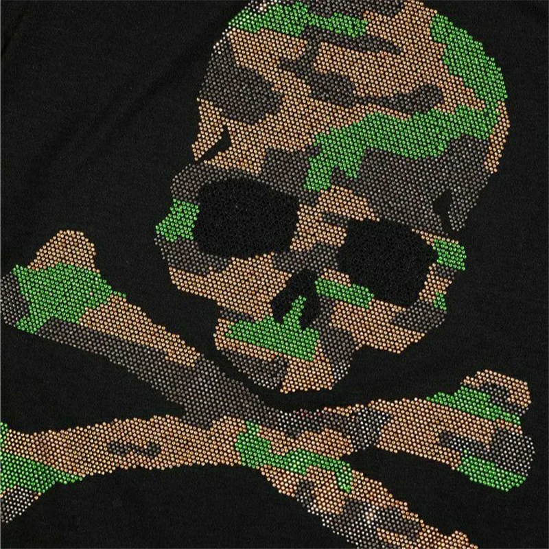 

Cashmere Warm Base Turtleneck Sweater Men's Camouflage Hot-Selling Sweatshirt Top Quality Oversized Large Skull Pullover