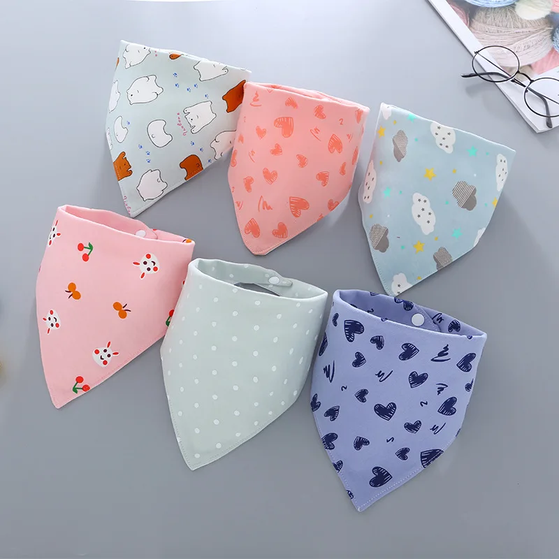

Bandana Cotton Baby Bibs Girls Cute Pretty Cotton Boys Apron Triangle Towel Washable Burp Cloth Bib Infant Feeding Scarf Stuff