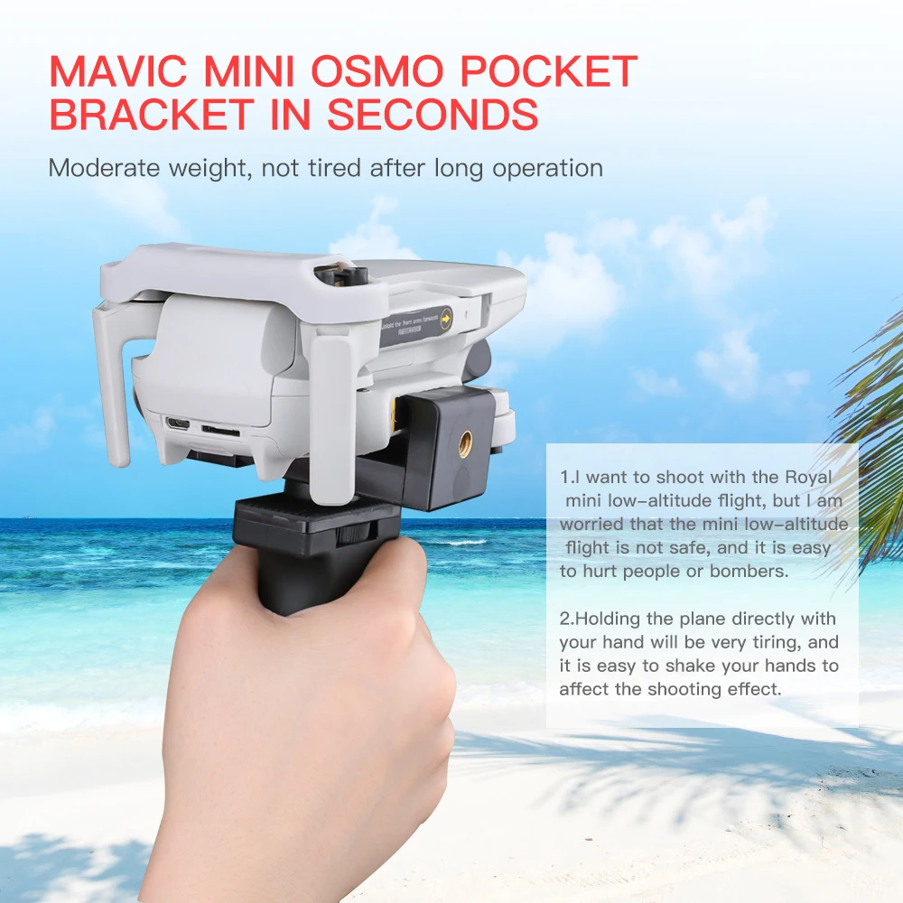 

For Mavic Handheld Stand Kit Beam Propeller Tripod Holder Clip Drone Parts