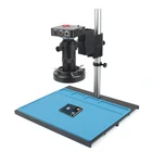 Цифровой электронный видеомикроскоп 38MP 1080P USB HDMI камера 130X объектив и светодиодсветодиодный круглая лампа металлическая подставка для фотографий