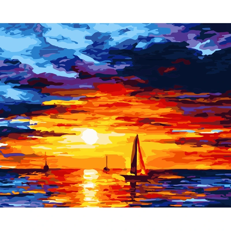 Картина по номерам сделай сам Ван Гога современная настенная улица Франция башня