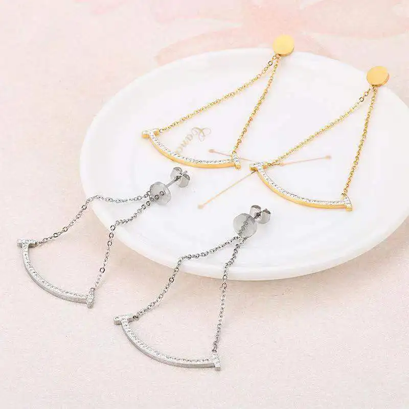 Комплект из колье и серёг нержавеющей стали | Украшения аксессуары