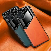 Luxury Leather Magnetic Dermatoglyph Phone Case For OPPO Reno 2 2Z 3 3A 3 4 5 6 Pro 4S C11 C15 C12 C25 C20 Shockproof Back Cover
