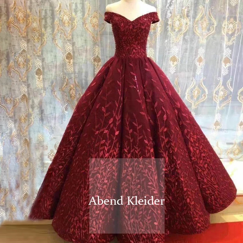 Длинное арабское бордовое бальное платье вечерние платья 2020 Vestido De Festa Кружевной