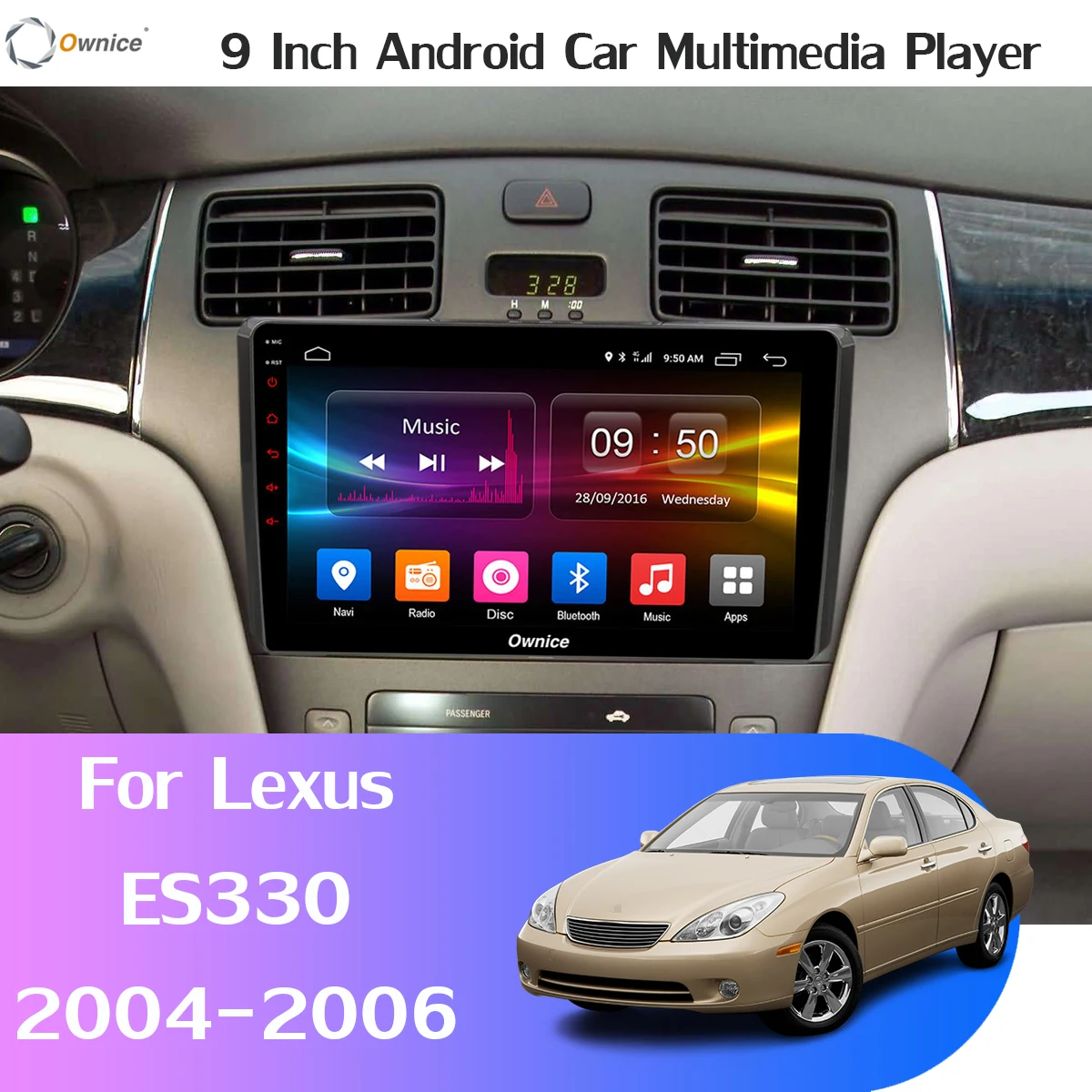 Ownice K1 K3 K5 K6 автомобильный dvd плеер на основе Android для Lexus ES ES250 ES300 ES330 2004 2005 2006