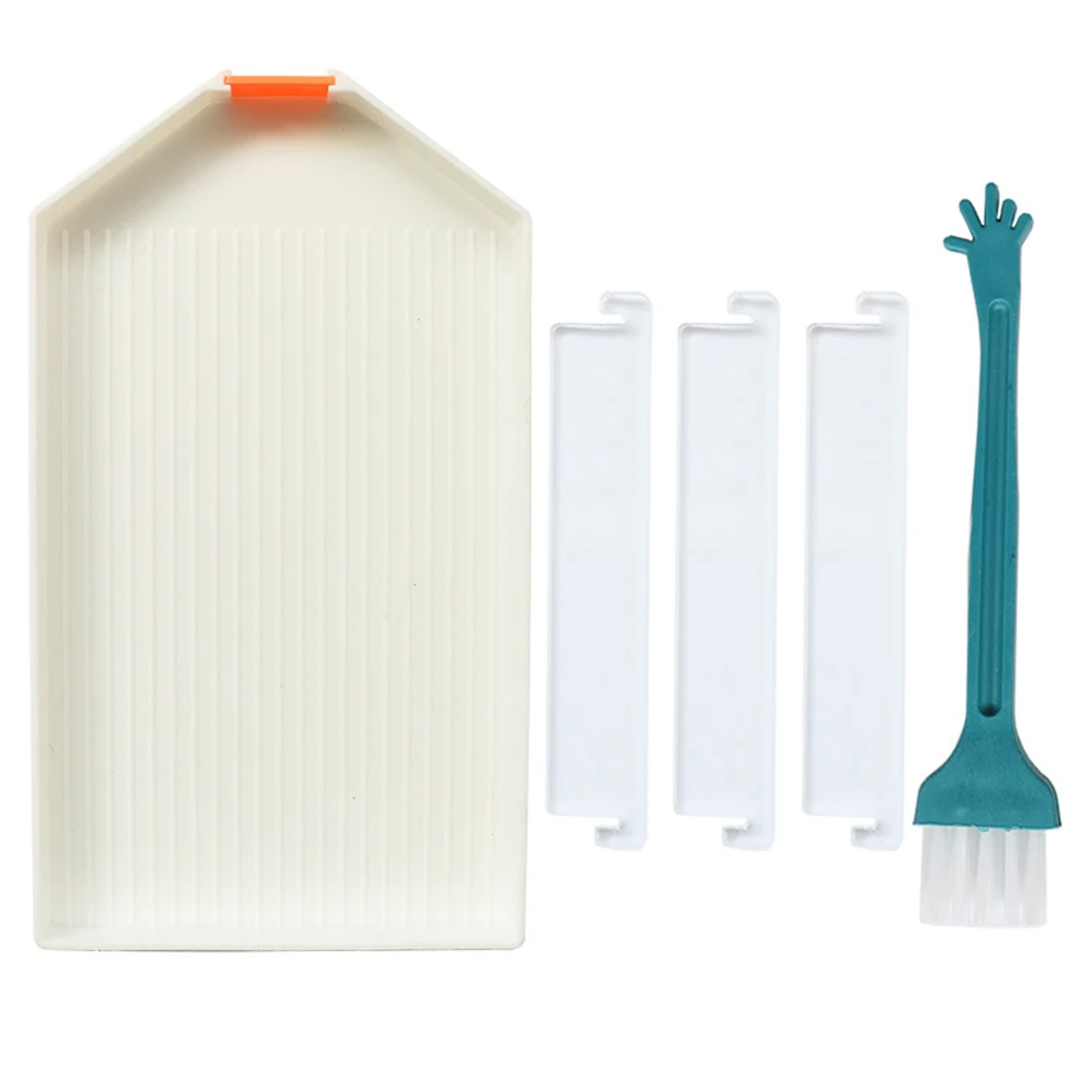 

DIY Diamond Drawing Accessories Diamond Picture Cross Stitch Embroidery Tools Set Mosaic Tray with Cleaning Brush