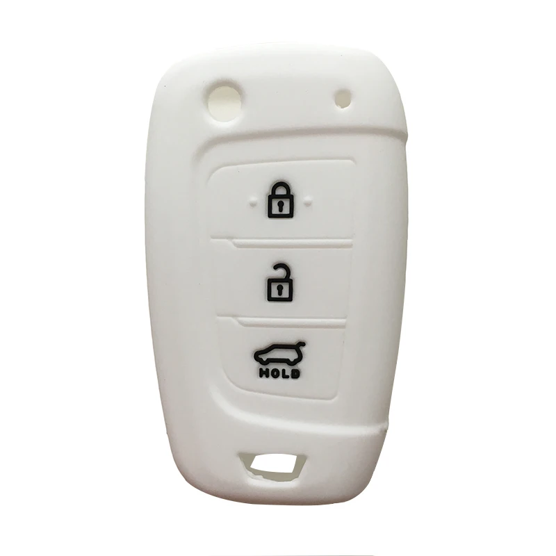 Силиконовый чехол для ключей с дистанционным управлением hyundai Solaris 2017 Santa Fe Elantra