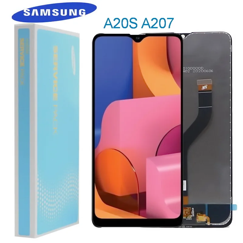 

100%Original A20s LCD For Samsung Galaxy A20S Display A207 A207F A207F/DS LCD Display Touch Screen Digitizer Assembly With frame