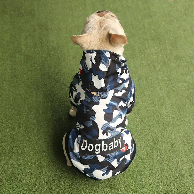 Одежда для собак Камуфляжный спортивный стиль маленьких средних толстовки с