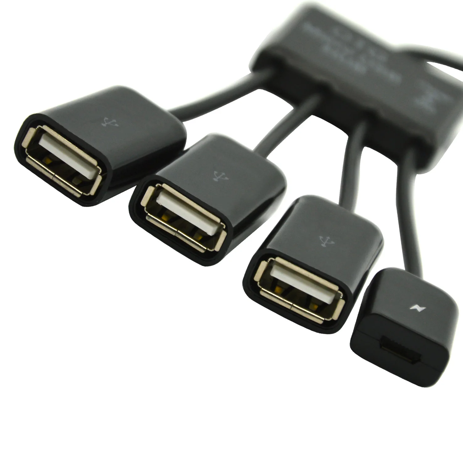 Elisona 4 в 1 Micro USB OTG концентратор соединитель разветвитель для смартфона компьютера