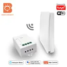 Wi-Fi переключатель Benexmart Tuya с кинетическим беспроводным дистанционным управлением, настенный переключатель с голосовым управлением Alexa Echo Google Home, не требует батареек