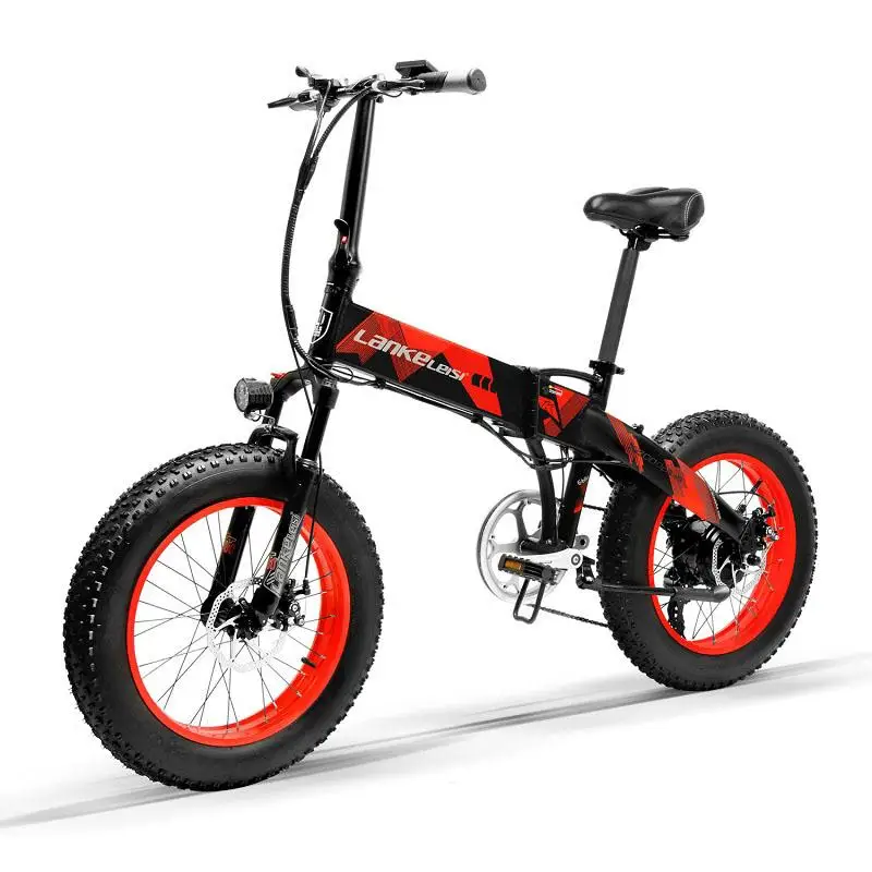 Bestellen Elektrische Fahrrad Lankeleisi X2000 48V 1000W 12,8 AH LG Lithium-Batterie Speichen Rad EBike Fett Reifen Ebike 7 Geschwindigkeiten Faltbare