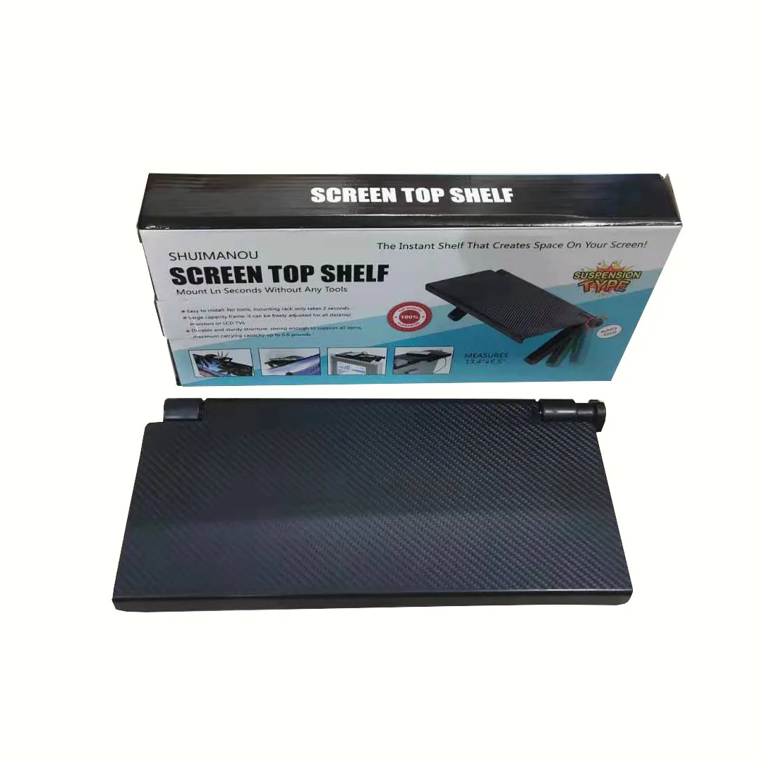 

TV Screen Top Storage Shelf Holder Practical Home Storage Computer Monitor TV Screen Rack Multi-functional Organizer Office