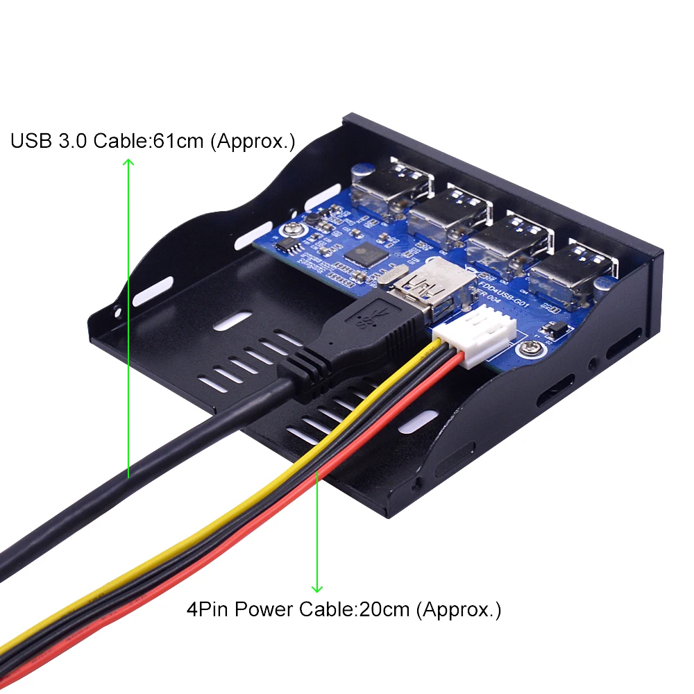 CHIPAL 19 + 1 20Pin 4 порта USB 3 0 Передняя панель комбинированный кронштейн USB3.0 хаб адаптер