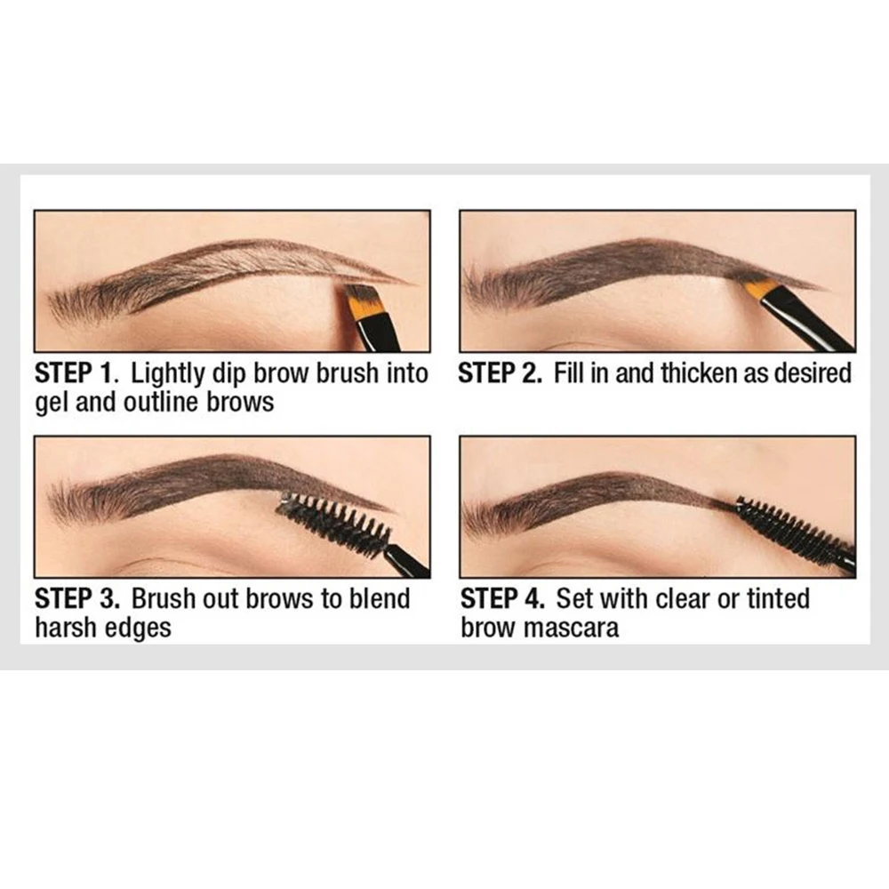 3 Color Eyebrow Eyelash Tint Cream Long Lasting Eye Makeup Dye Eyebrow Mascara Enhancer Tattoo Pen Waterproof Super Durable Set