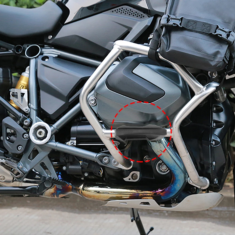 

LEEPEE 25mm Decorative Block Bumper Guard Motorcycle Crash Bar Bumper Engine Guard Protector