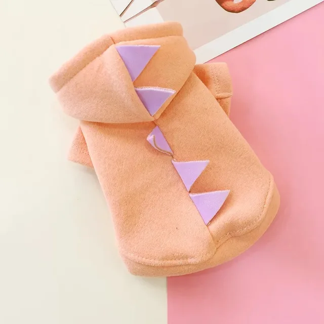 Cute Dinosaur Shape Dog Cat Hoodies Clothes Winter Warm Pet Costume for Small Dogs Yorkshire Shih Tzu Sweatshirt Puppy Clothing