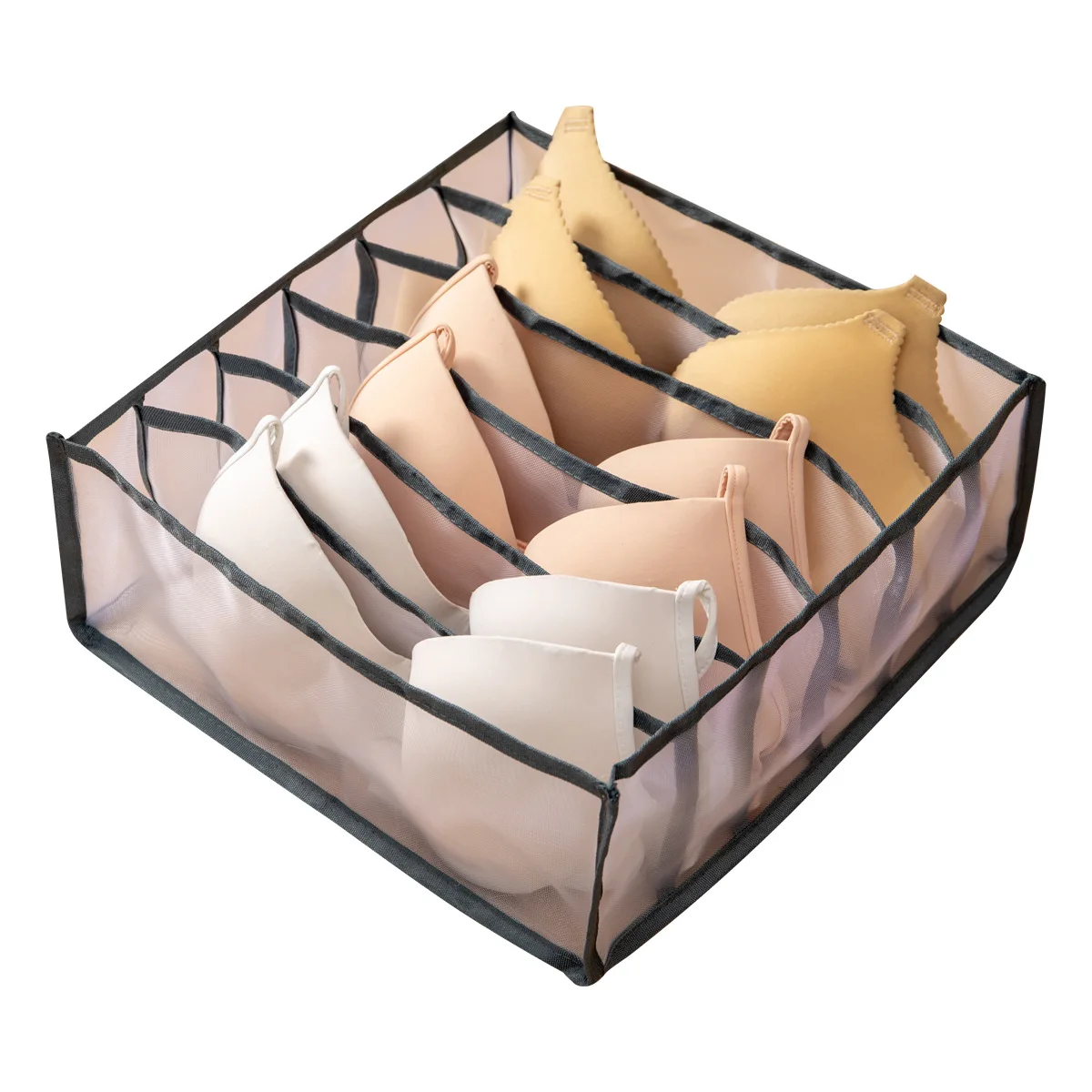 

Underwear Storage Box with Compartments Socks Bra Underpants Organizer Drawers Divider Box Storage Box Cabinet Drawer Divider