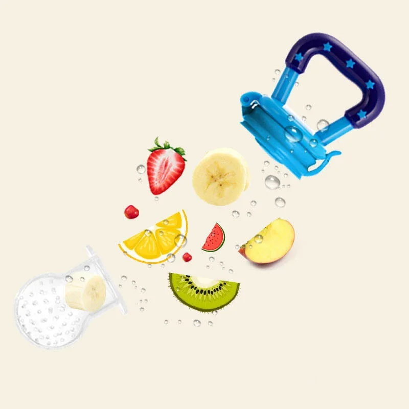 8 styles big medium small Fresh Food Nibbler Baby Pacifiers Feeder Supplies Fruit Nipples Feeding Safe Baby Nipple Teat Pacifier