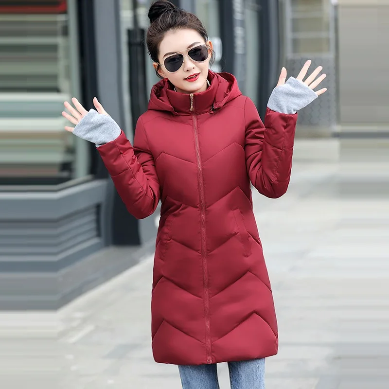 Женское зимнее теплое пальто с капюшоном модель 2020 года женская зимняя парка