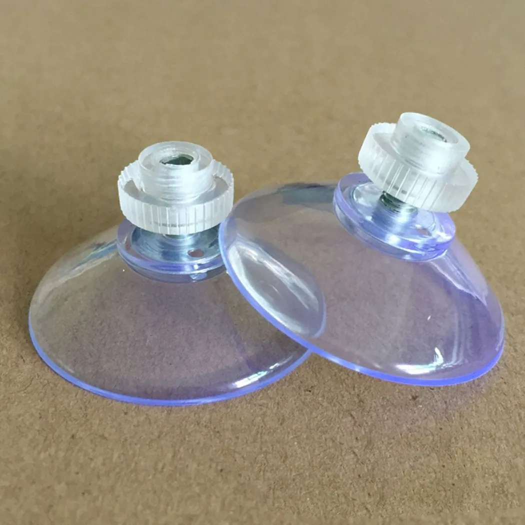 

41mm Thumb Screw Clear Suction Cups White Nut Rubber Casement Suckers M5 Nut Foot Pad Waterproof Storage Fixed