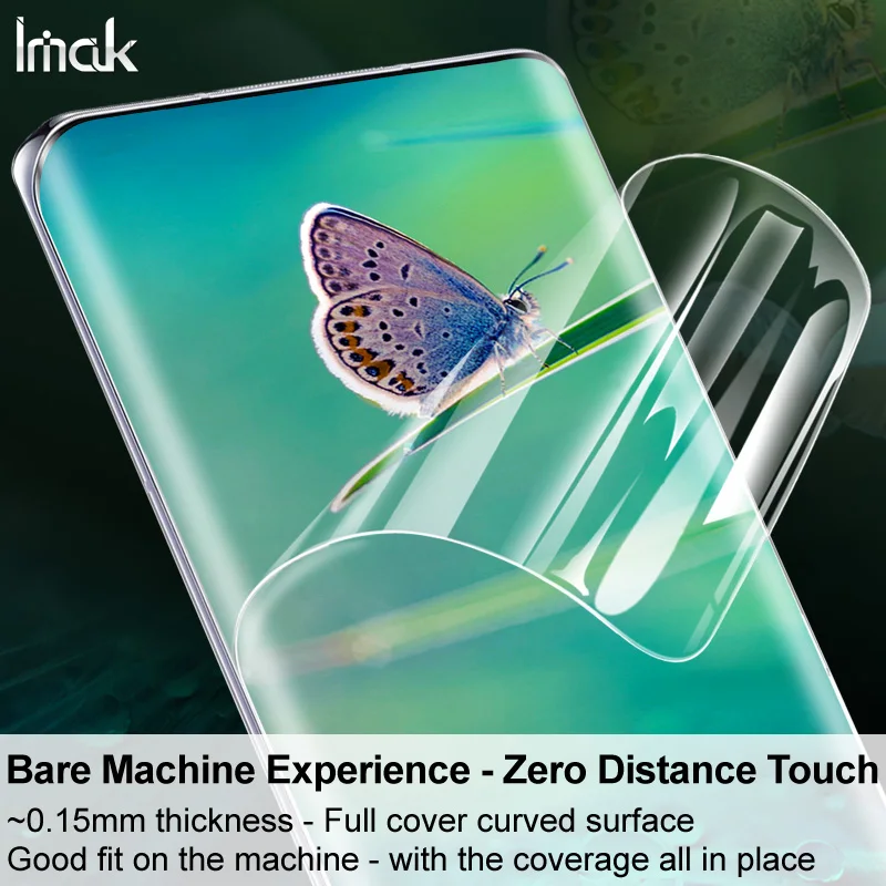 

IMAK 2pcs/Package Transparent HD Smooth Hydrogel Film for Xiaomi Mi 11 Ultra /Mi 11 Pro /Mi 11S Screen Protector Front Cover