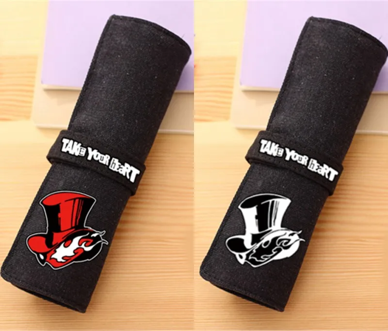 1 шт. Аниме игра Persona 5 Студенческая сумка для ручек чехол карандашей канцелярская