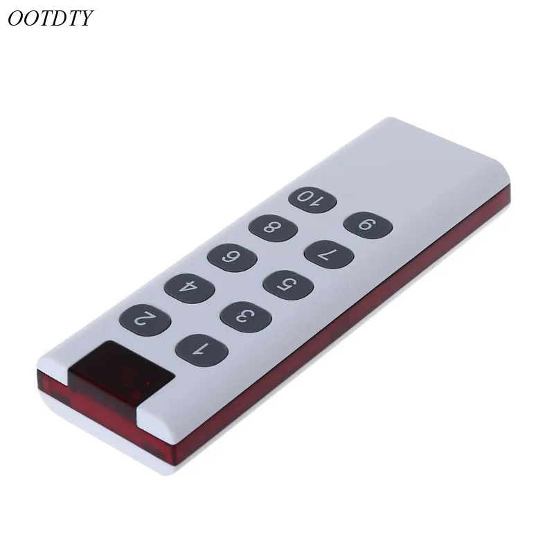 

1pc Universal Wireless Learning Code Digital Remote Controller Transmitter 1/2/3/4/6/8/10 Channels Buttons Keypad AK-7010TX