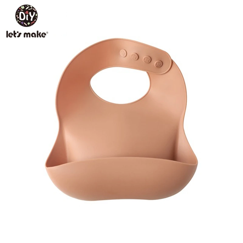 Давайте сделаем Детские Силиконовые Водонепроницаемый нагрудник регулируемый