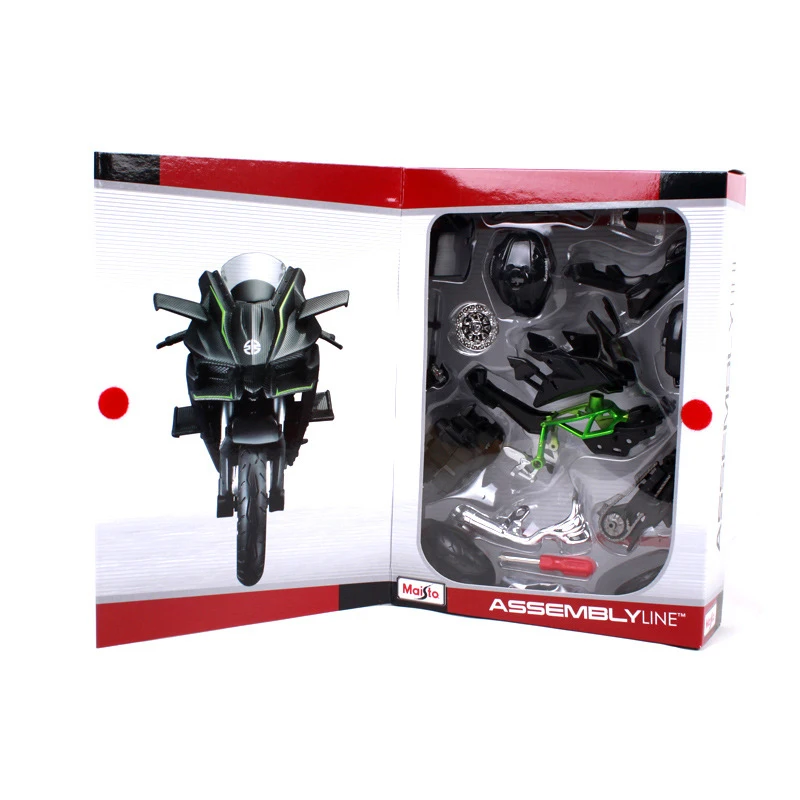 Alloy Off-Road Motorcycle Model Kit 1:12 scale metal Assembly DIY Bike Toy For Gift Collection |