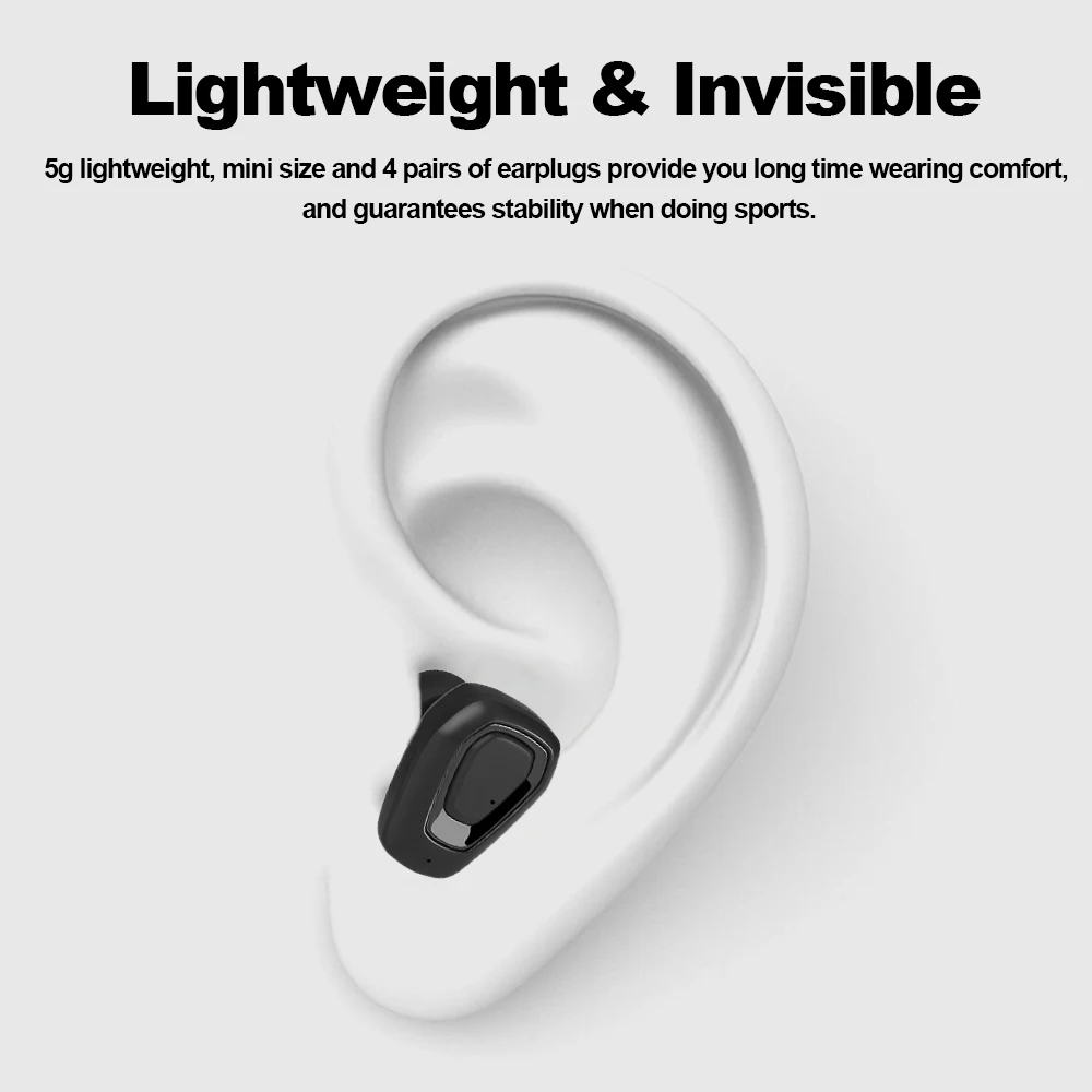 Беспроводные наушники A7 Bluetooth 4 2 невидимые стерео музыкальные гарнитура громкой