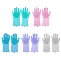 silicone cleaning gloves dishwashing fruit gloves multifunctional bathroom gloves gloves toilet kitchen magic j3p6