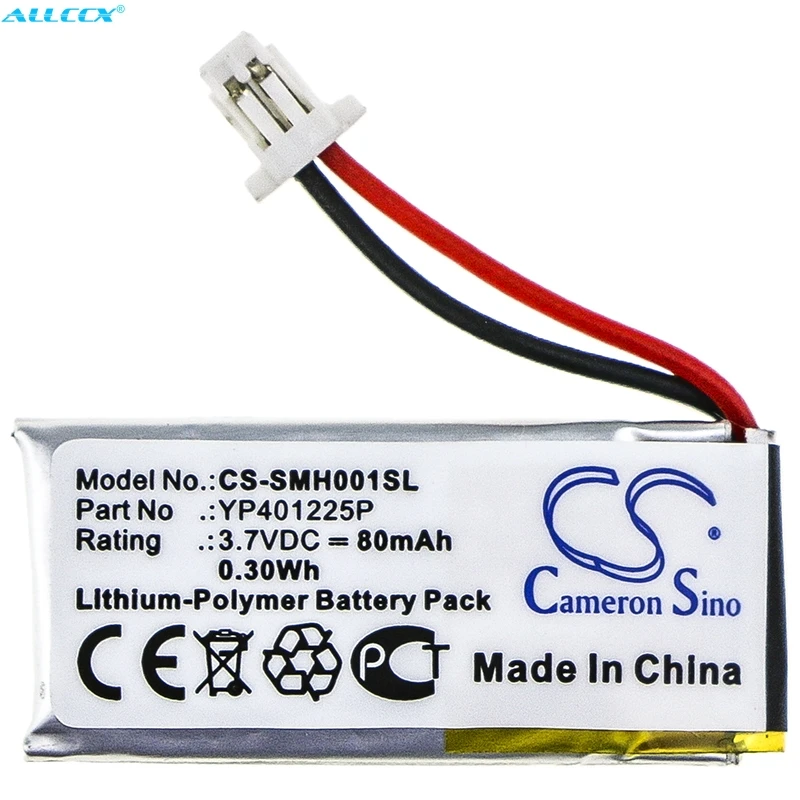 Аккумулятор Cameron Sino 80mAh YP401225P для Sena 10U AR 01 HR SC HR01|Цифровые аккумуляторы| |