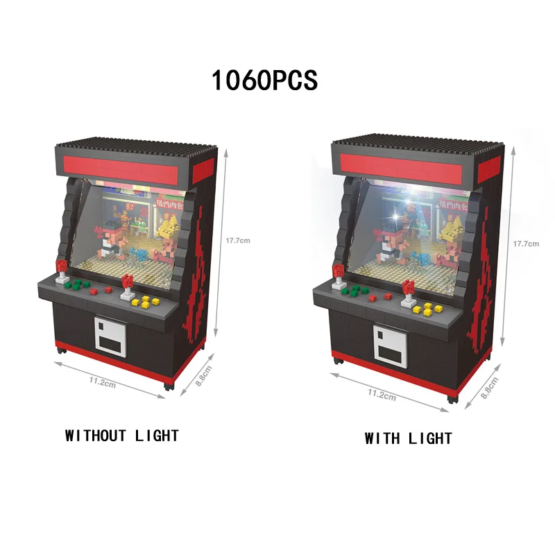 Смешные Классические боевые аркадные игры микро алмазный блок игровая консоль Ryu