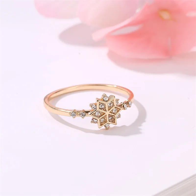 Женское Обручальное Кольцо Meetvii модное золотистое кольцо с фианитами и