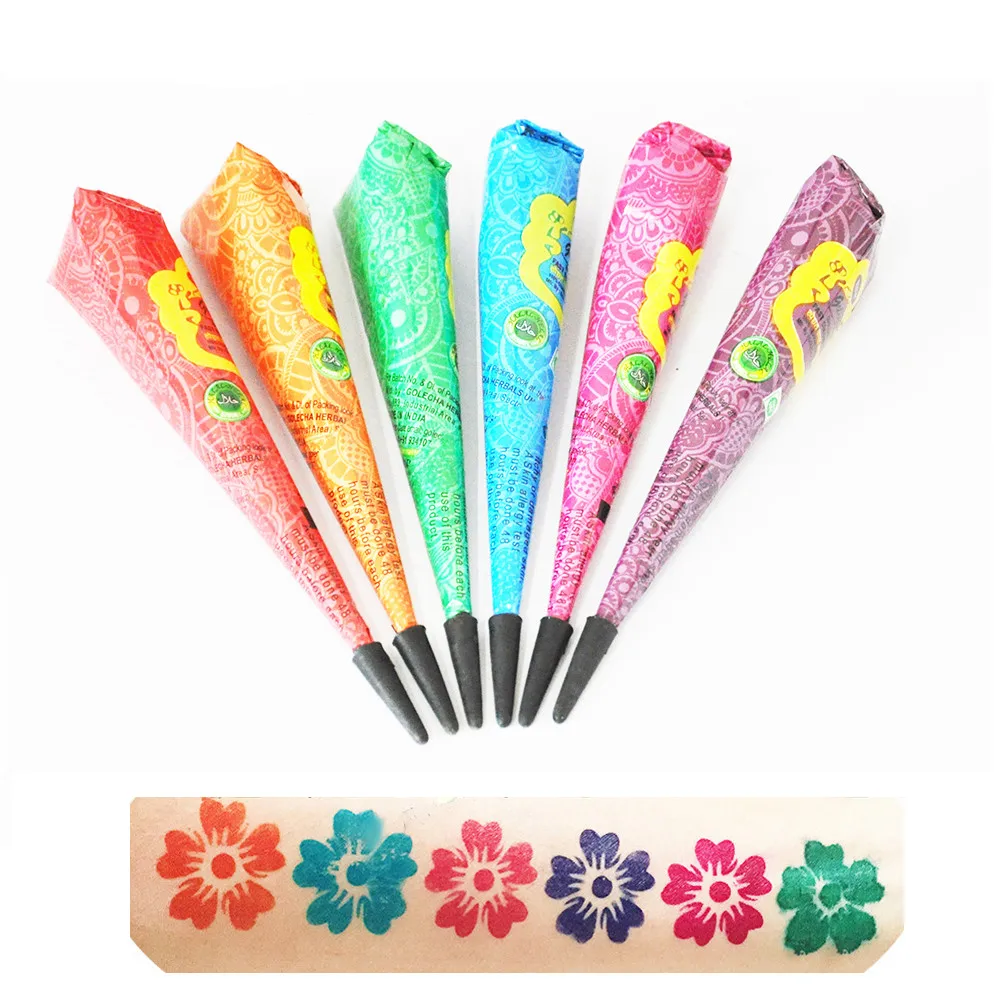 Хна паста конус красота мехенди для женщин палец тела крем краски DIY временный