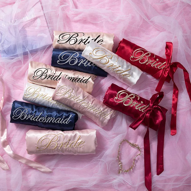 Халат для невесты, подружки невесты, Атласный халат, Элегантная пижама, сексуальный женский халат из вискозы, халат, кимоно, Шелковый банный халат, для сна, для отдыха