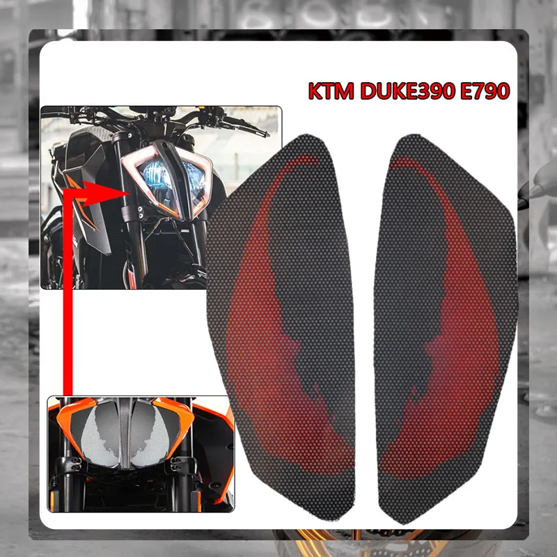 

Передняя фара для мотоцикла DUKE 790 390 DUKE790 DUKE390 2017 2018 2019 3D, Защитная Наклейка на переднюю фару