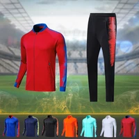 mens football suit sportswear customized adults sports suit youth football training long sleeve jersey set jogging uniforms