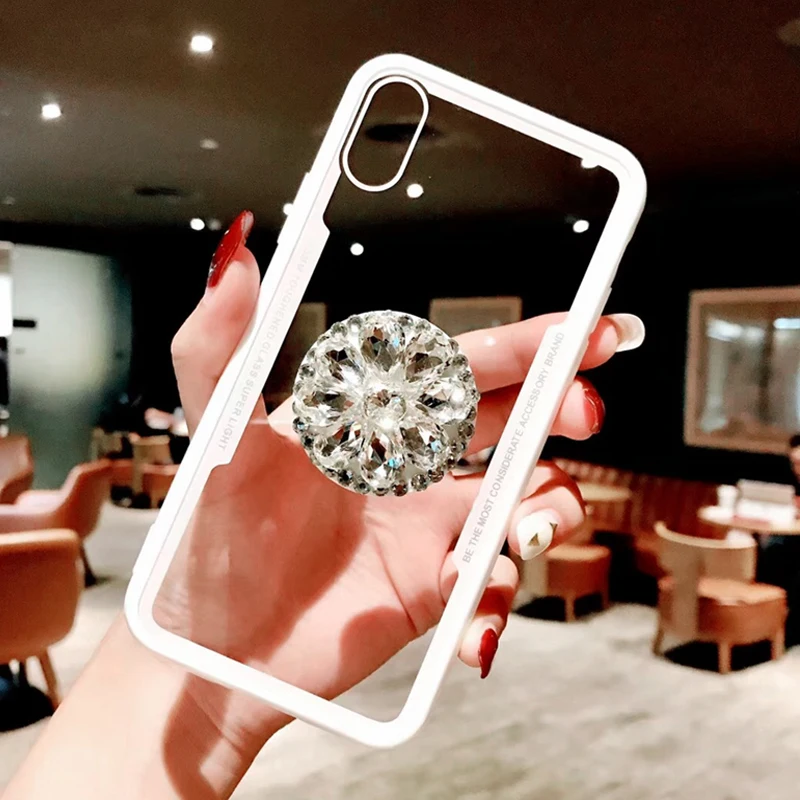 Чехол для Телефона iPhone 12 Mini 11 Pro XS Max XR X 8 7 6 6S Plus SE Чехлы Прозрачный Алмазный