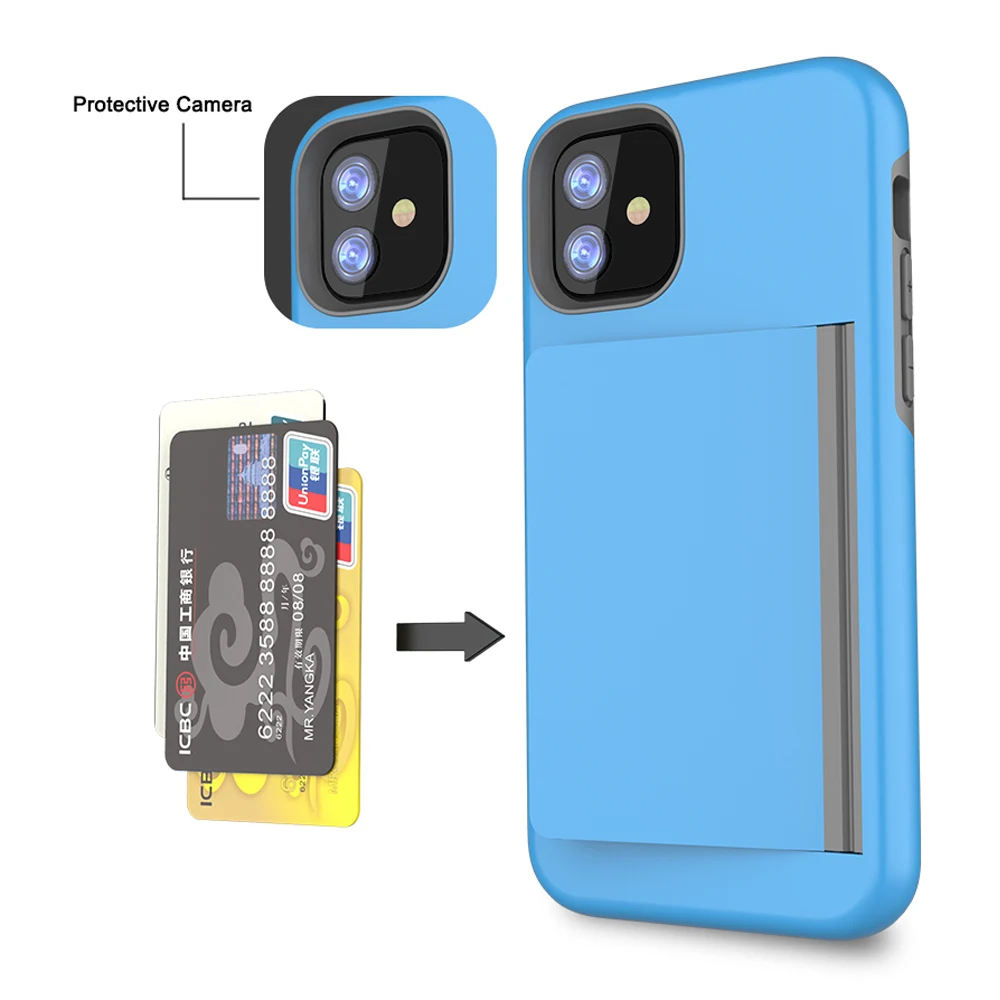 Для 2019 iPhone 11/11 Pro/11 Pro Max задний Чехол двухслойный ТПУ + ПК Гибридный против царапин