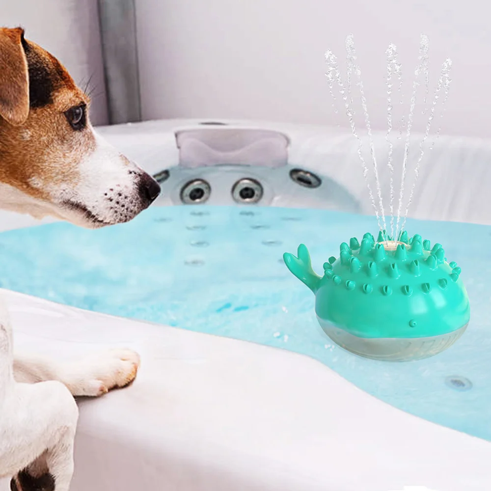 

1Pc Summer Dog Water Sprinkler Practical Dog Chew with Battery