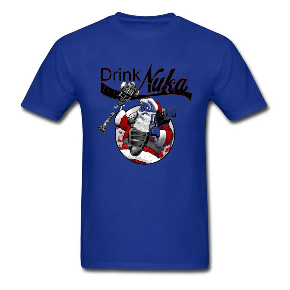 Drink Nuka футболка 2019 Fallout 4 мужская с принтом Санта Клауса хлопковая черная Новинка