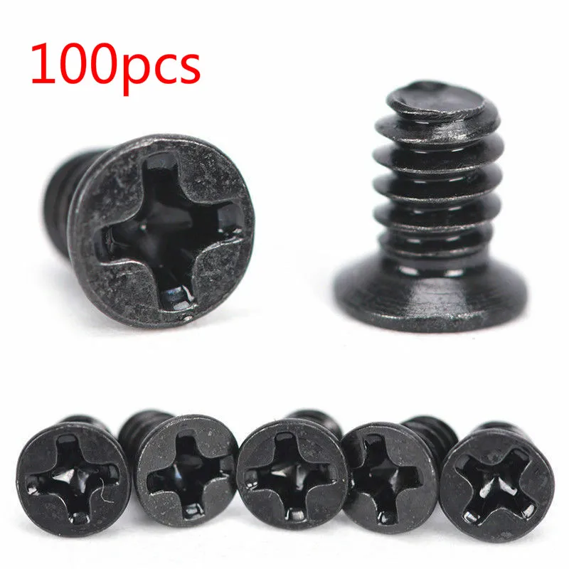 

Винты для компьютера с потайной головкой из черного цинка диаметром 100 см x 6 мм