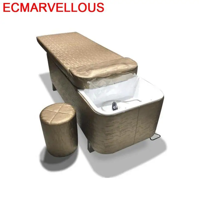 Косметологическая кровать для косметических салонов Lavacabezas Silla Peluqueria, Парикмахерская мебель Cadeira Maquiagem, шампунь, стул