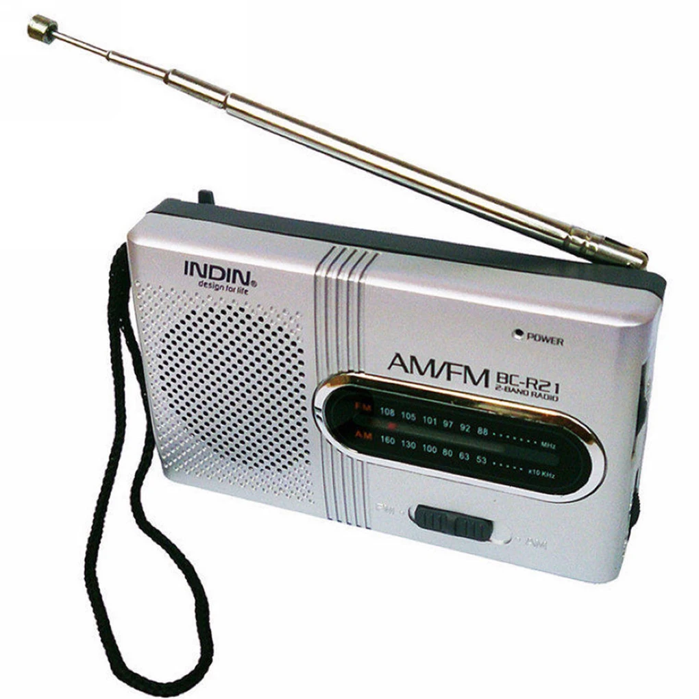 BC R21 мини радио портативная AM FM телескопическая антенна карманное мировой